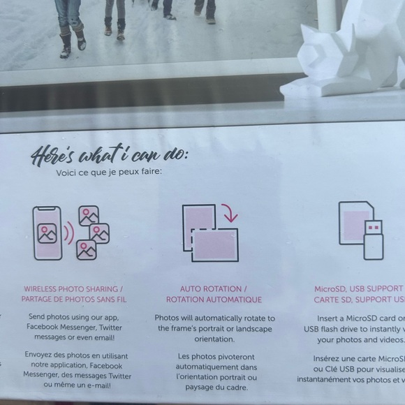 Aluratek 10.1” WiFi Digital Photo Frame. Brand new in box. - Picture 6 of 7